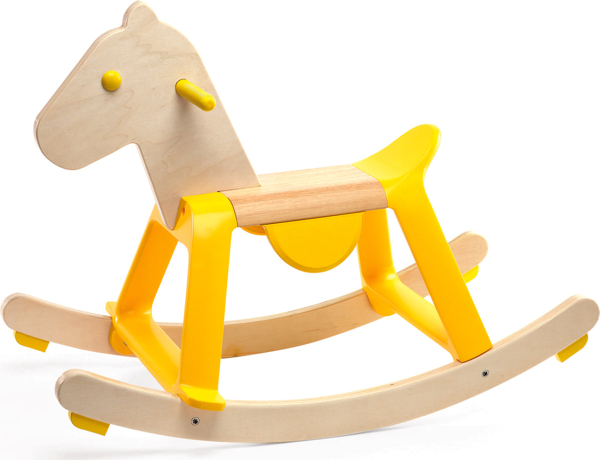 Yellow Rock it Rocking Horse by Djeco