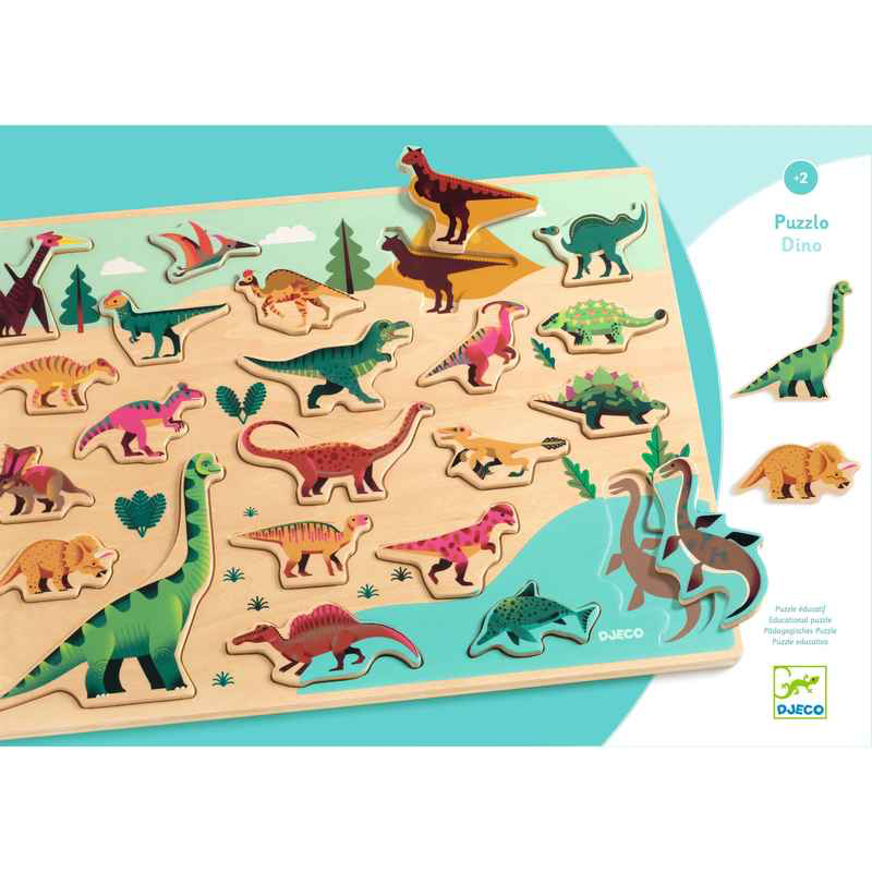 Puzzlo Dino - FSC 100% Wooden Puzzle