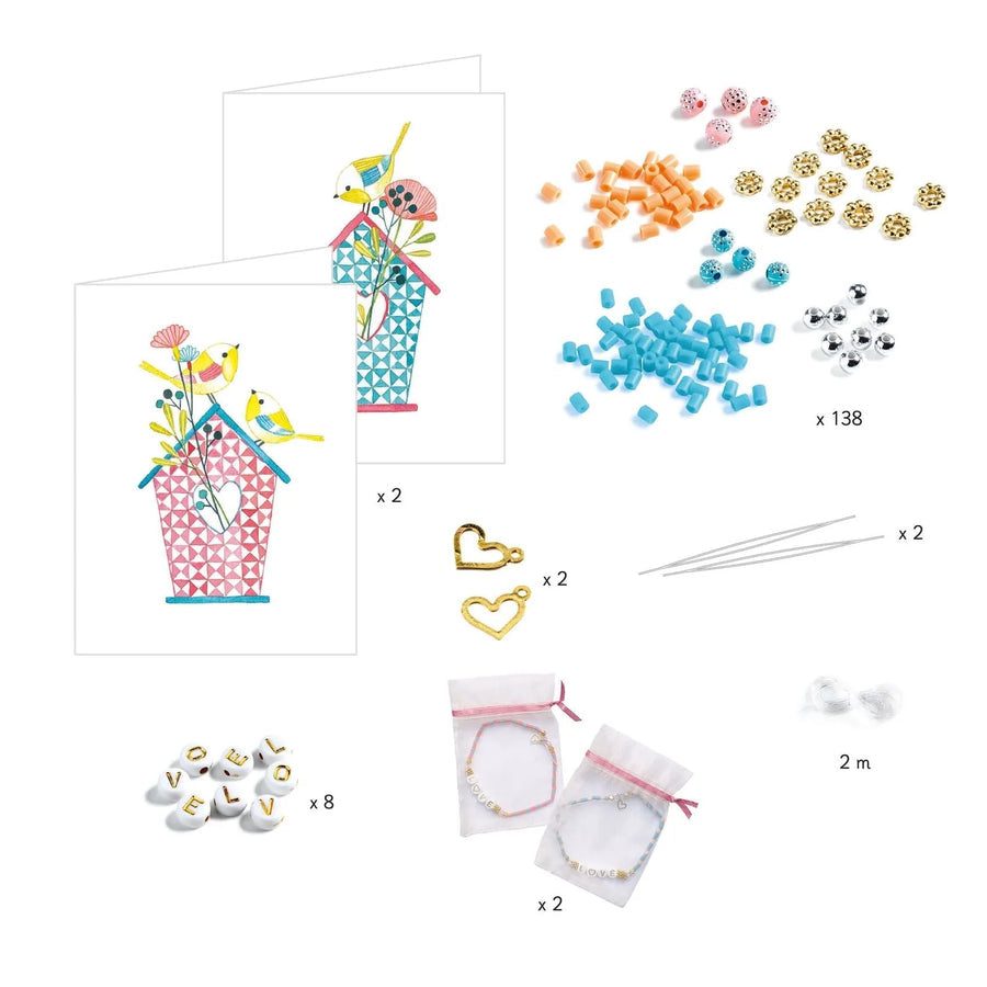 Duo Jewels Set - Letter Threading