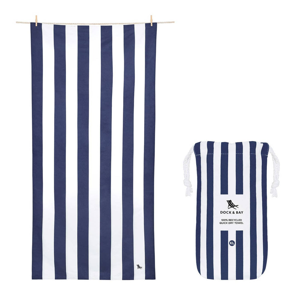Dock & Bay Quick Dry Towels - Cabana - Whitsunday Blue - XL