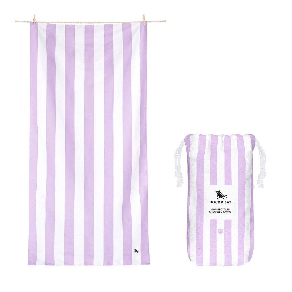 Dock & Bay Quick Dry Towels - Cabana - Lombok Lilac -XL