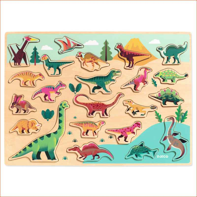 Puzzlo Dino - FSC 100% Wooden Puzzle