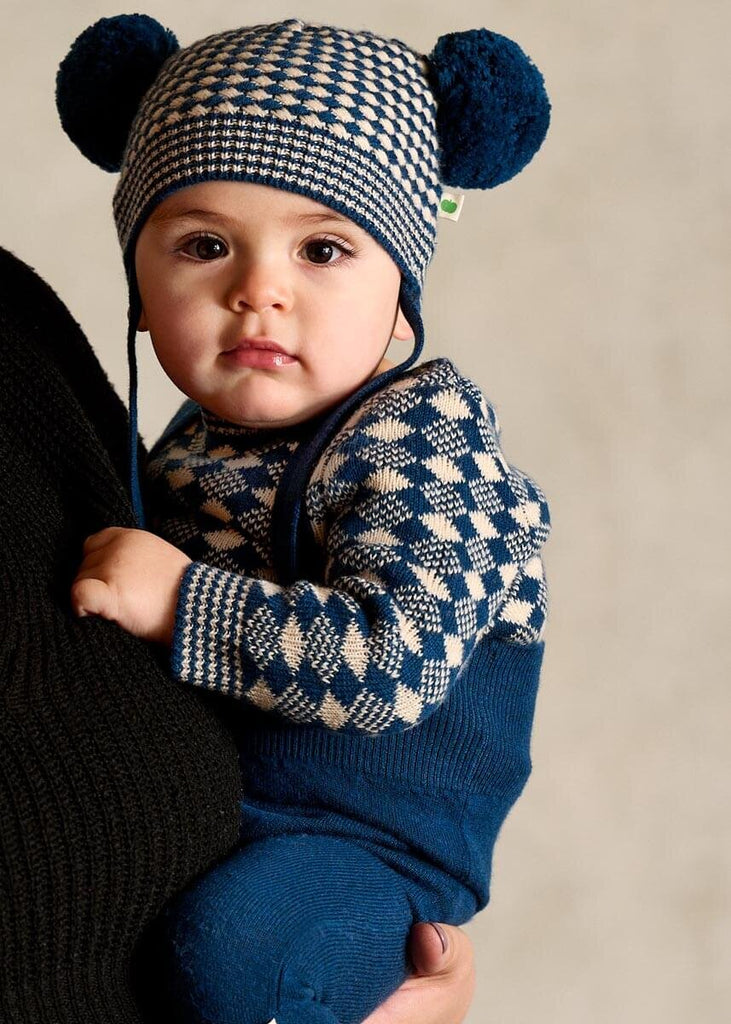 Harper - Navy Knit Dungaree