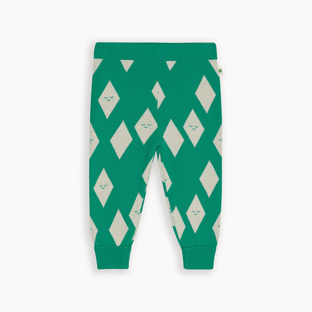 Alden - Diamond Knit Trouser - Jade