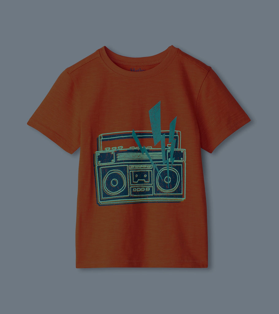 Boys Boombox Glow In The Dark Graphic Tee