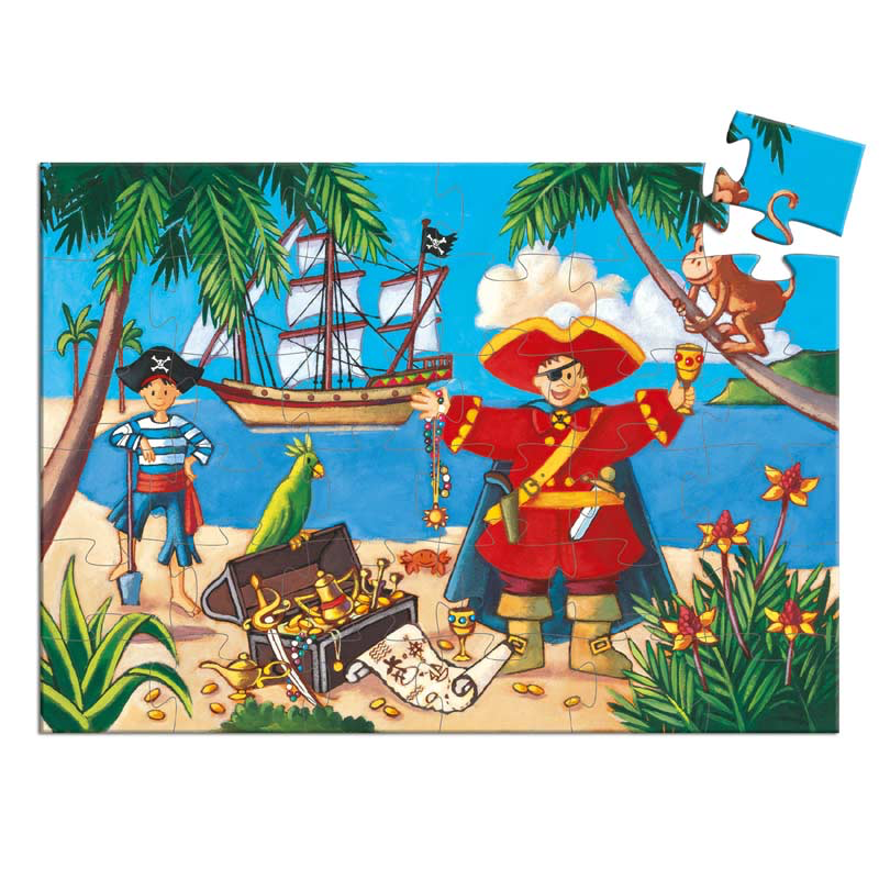 Silhouette Puzzle - The Pirate and the Treasure 36pcs