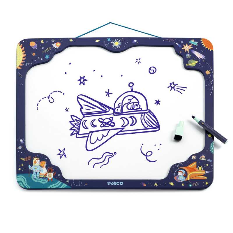 Space Magnetic Board with Erasable Marker