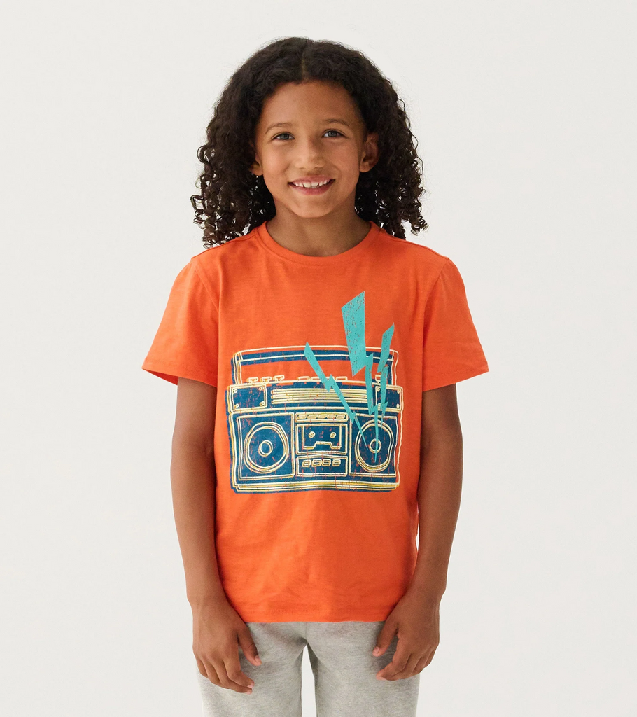 Boys Boombox Glow In The Dark Graphic Tee