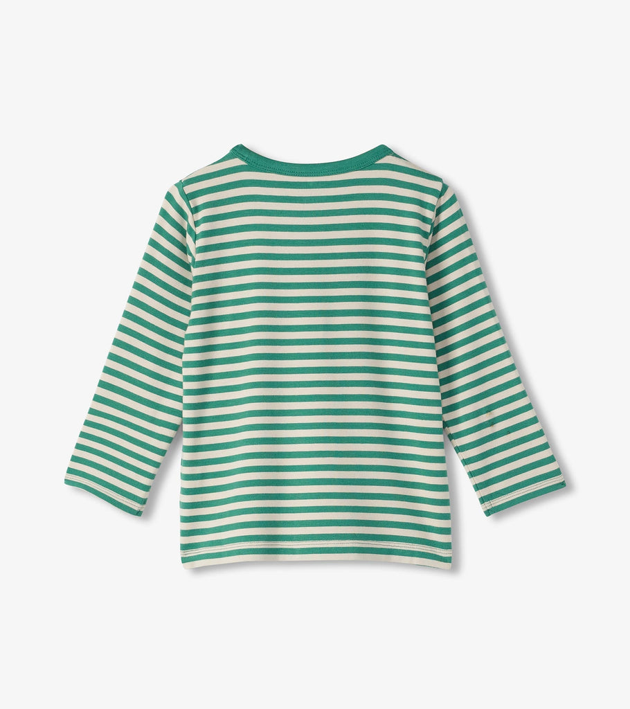 Deep Sea Striped Long Sleeve Bamboo T-Shirt