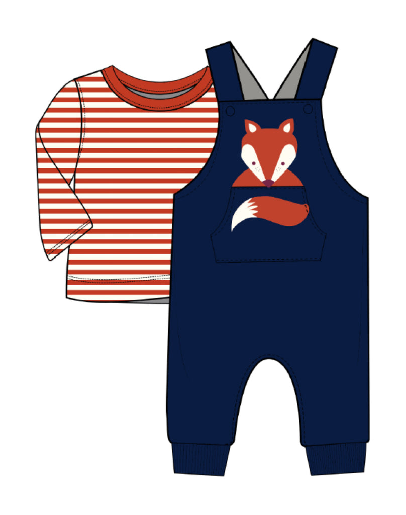 Fox Dungaree Set