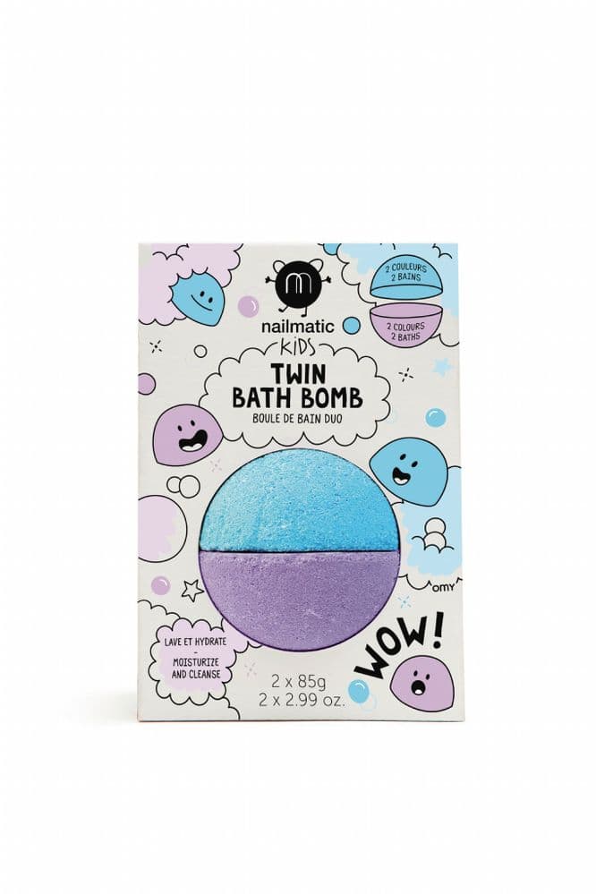 Twin Bath Bomb - Blue & Violet